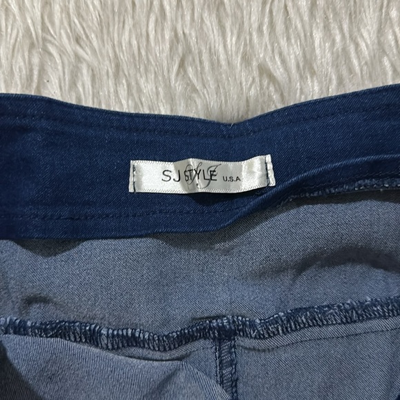 Blue denim stretchy decent conservative skirt size medium - Picture 5 of 8